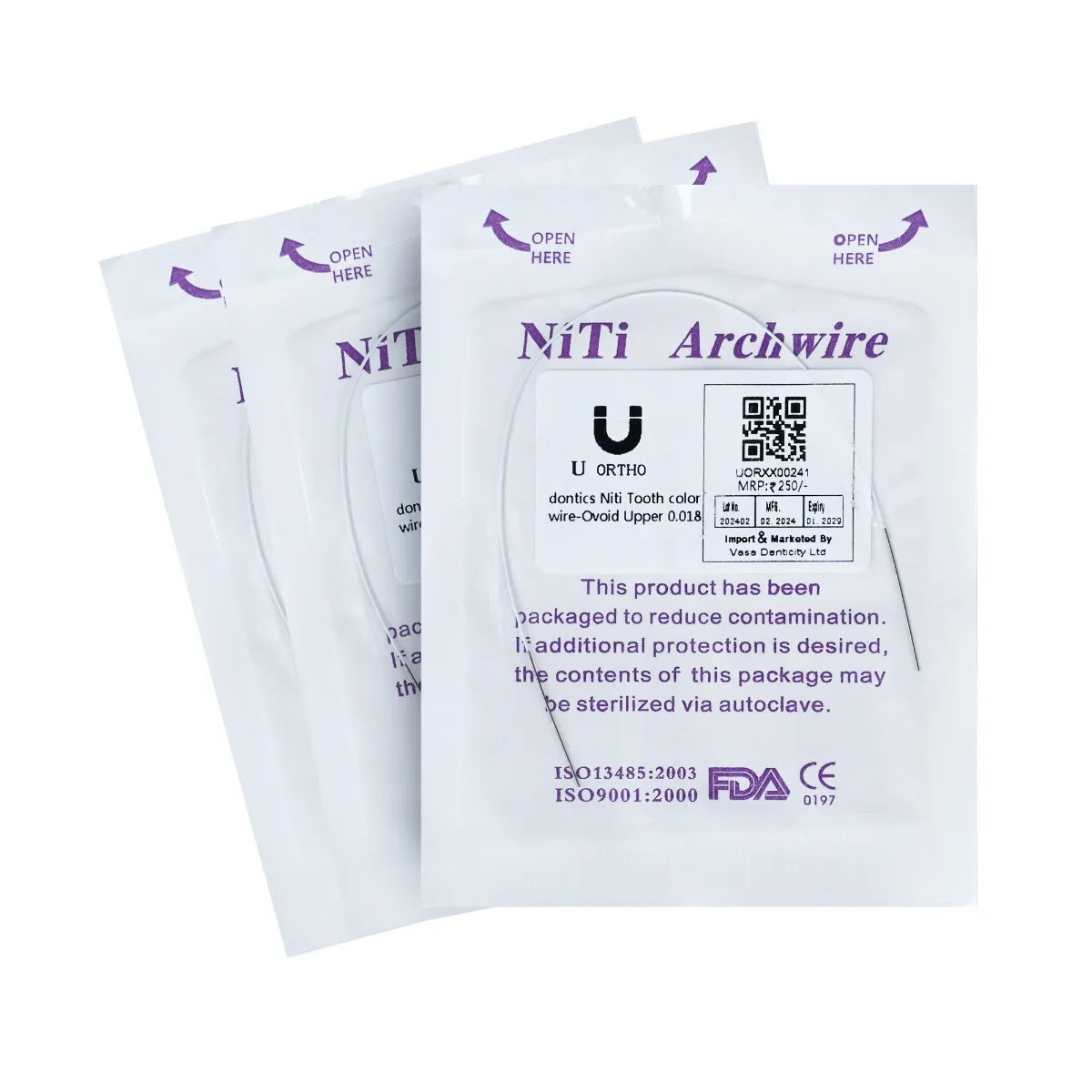 U Ortho Niti Tooth Color Wire - Ovoid