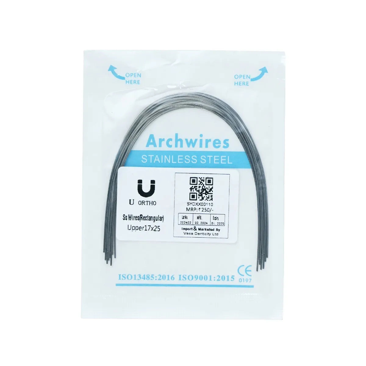 U Ortho Ss Wires (Rectangular)