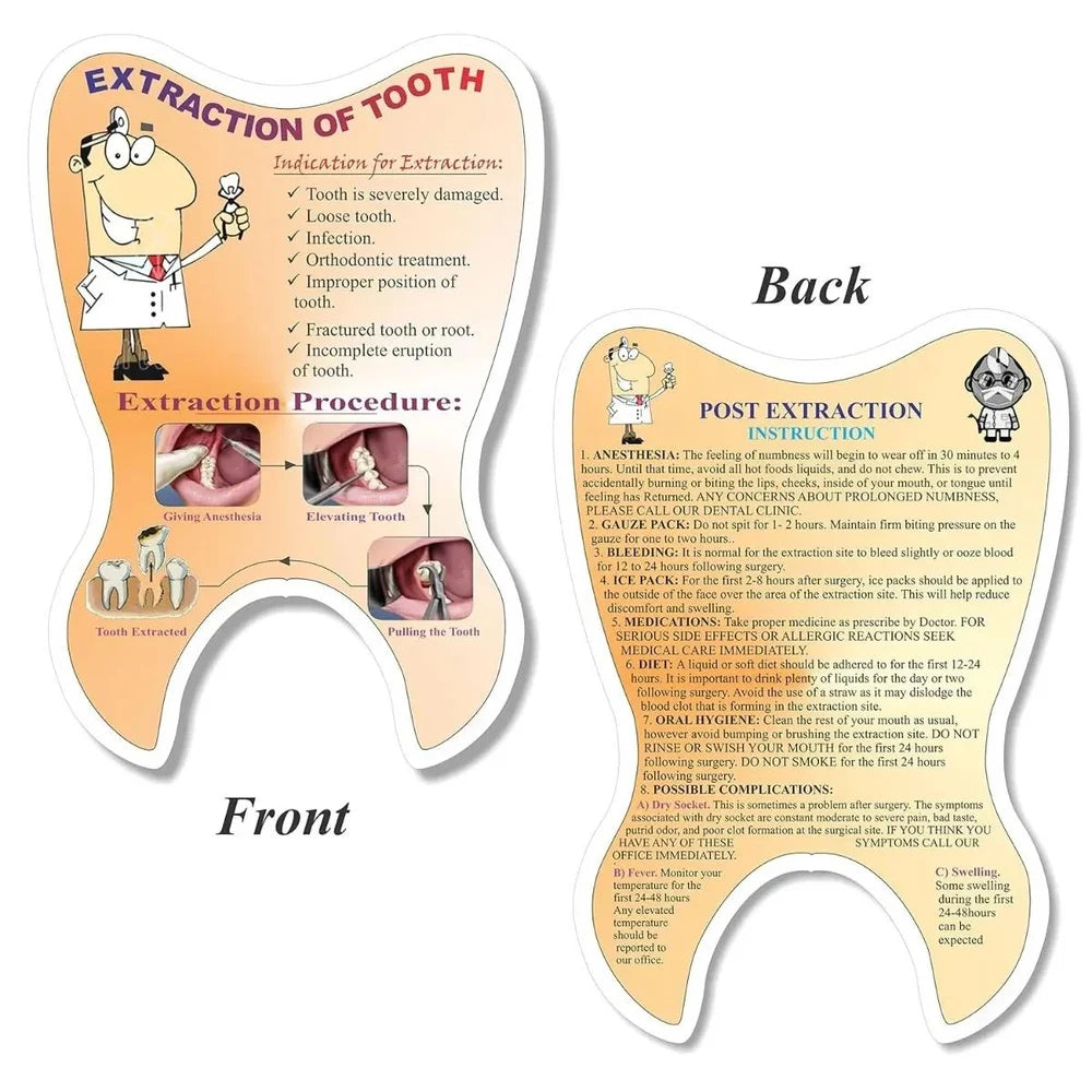 Buy Unique Dents Tooth Shaped Educative Pads EP001 – Oralkart