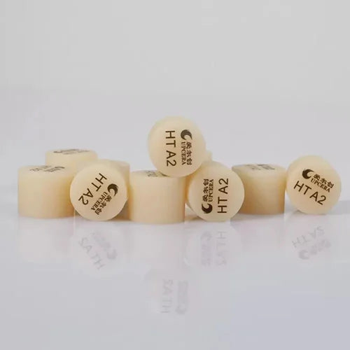 Upcera UP Press Lithium Disilicate Glass Ceramic Ingots A2 Shade HT D13-10mm