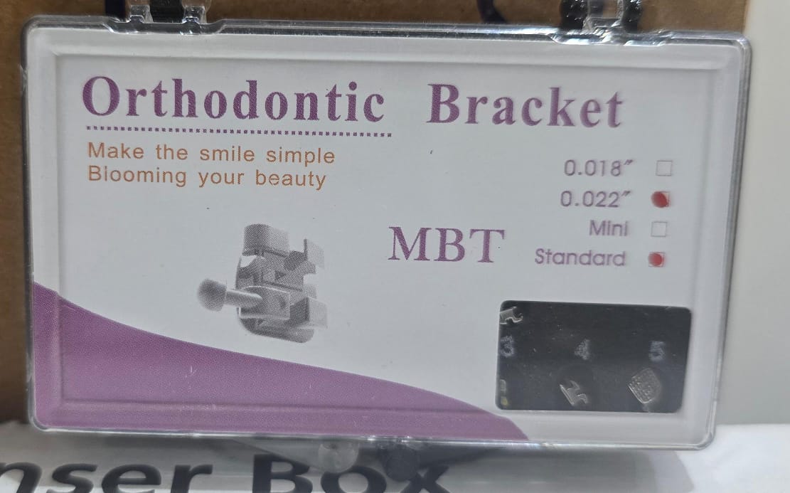 Orthodontic Bracket MBT Standard 0.022