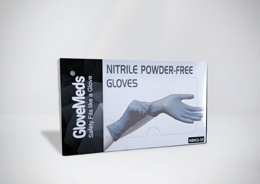 Glovemeds Examination Nitrile Gloves Black