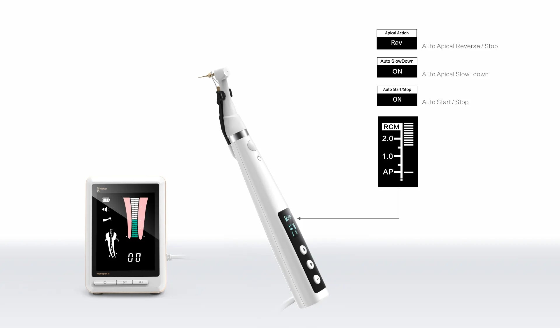 Woodpecker E-com Plus Cordless Endomotor
