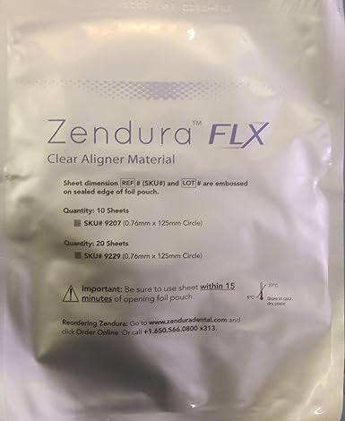 Zendura Flx Dental Clear Aligner Sheets to make Clear Aligners