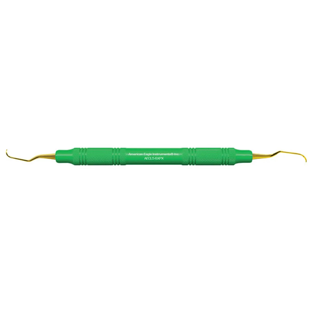 American Eagle Curette Langer 5-6 Green Resin Handle with XP Technology - AECL5-6XPX