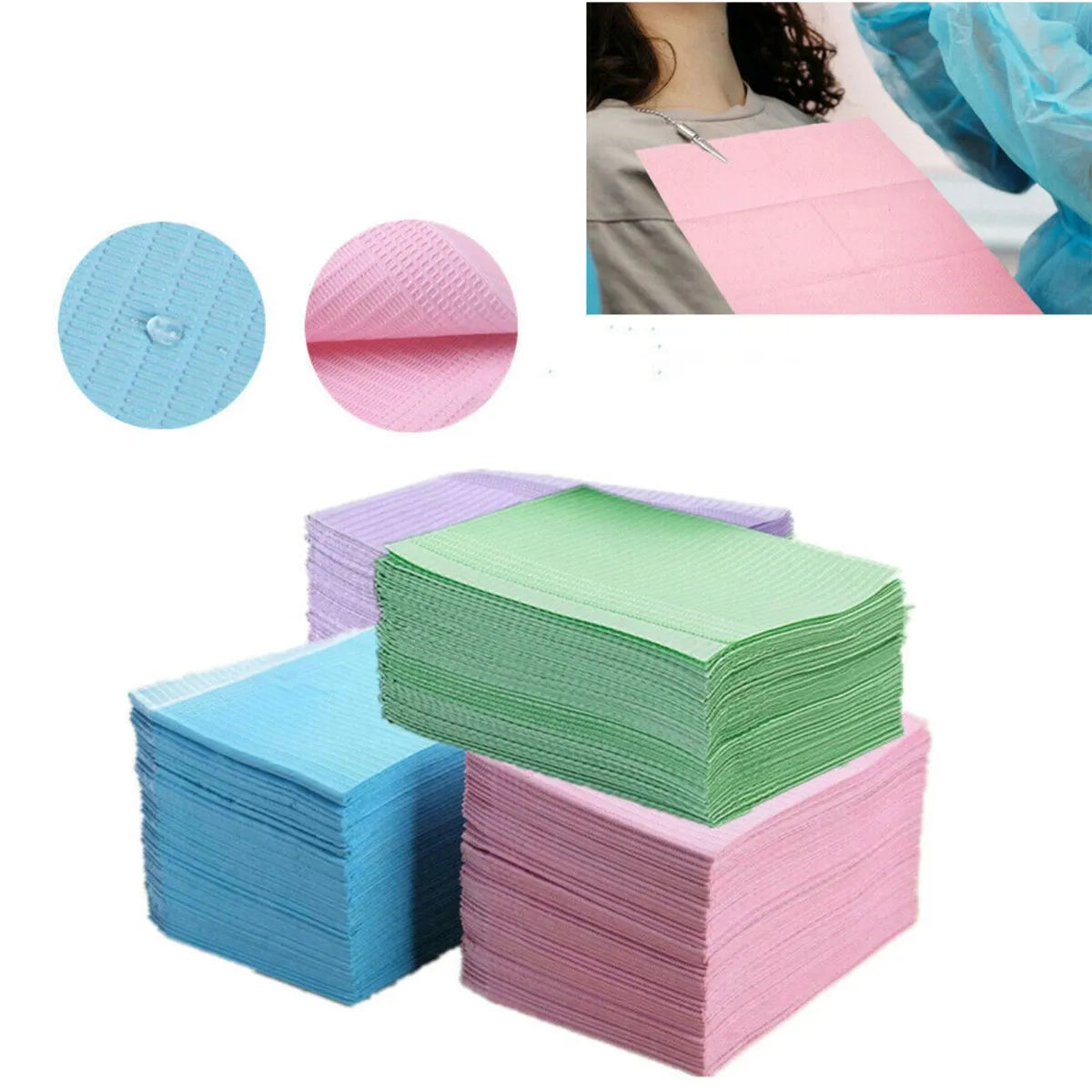 ET Dental Patient Bibs (Pack of 125)