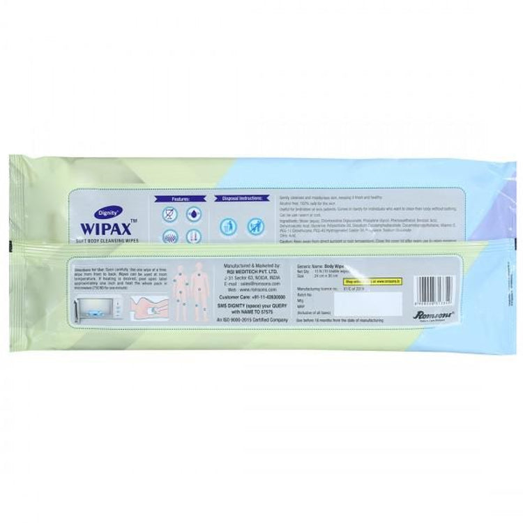 Romsons Dignity Wipax Body Cleansing Wipe - Pack of 10