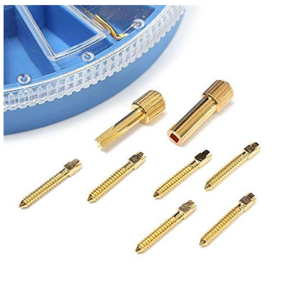 Dental Conical Screw Metal Posts With Keys (Pack of 120 Pcs)