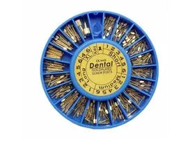 Dental Gold Plated Screw Posts (Pack of 120 Pcs)