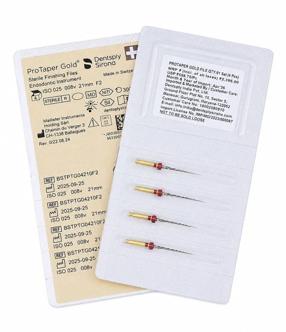 Dentsply ProTaper Gold Rotary Files (Pack of 4)