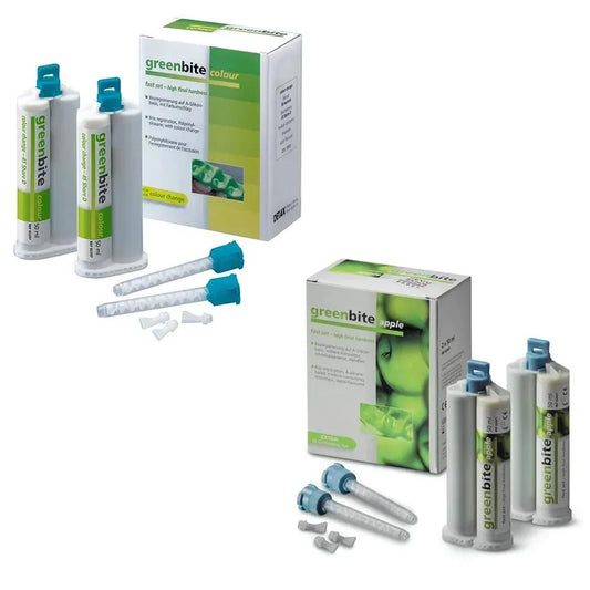 Base- Green,Catalyst-yellow Detax Greenbite Apple Bite Registration Material