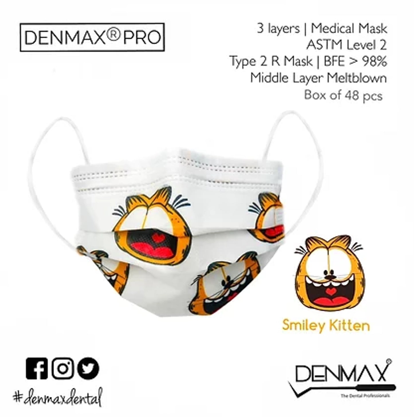 Smile Face Mask – Assorted Premium Designs | Breathable & Comfortable-Denmax