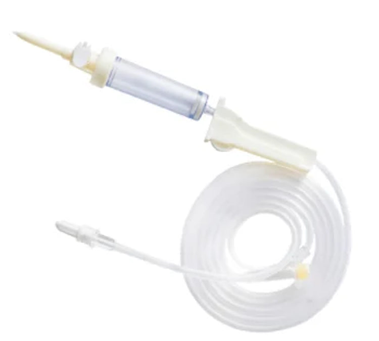 Romsons RMS Infusion Set with Luer Lock IV Set Vented with 21G Needle Pack of 25