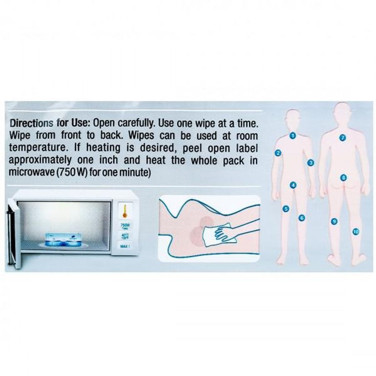 Romsons Dignity Wipax Body Cleansing Wipe - Pack of 10