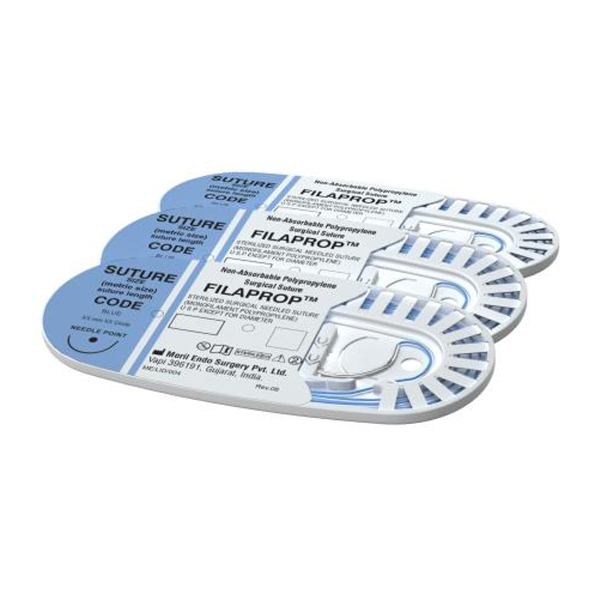 Meril Filaprop #4-0 Polypropylene Suture (PPL40849)
