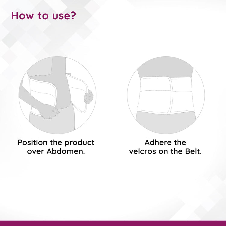 Flamingo Abdominal Belt Post Pregnancy - Black