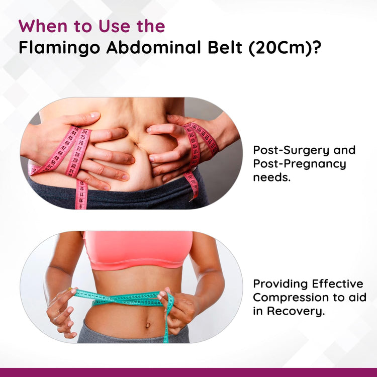 Flamingo Abdominal Belt Post Pregnancy - Black