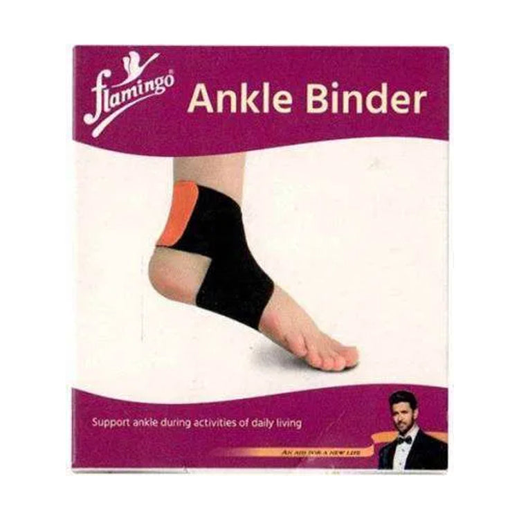 Flamingo Ankle Binder - Black and Orange