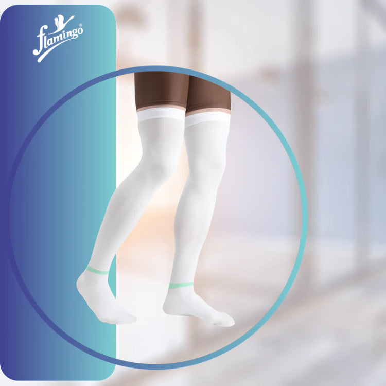Flamingo Anti-Embolism Stocking Below Knee - Green XXL