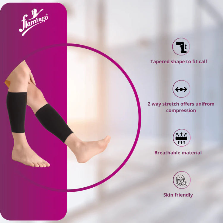 Flamingo Calf Support - Black