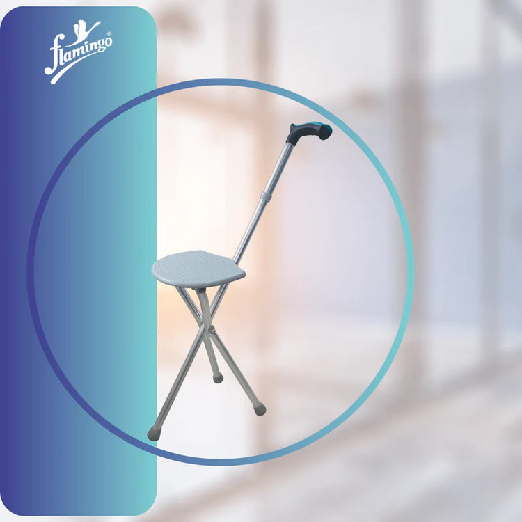 Flamingo Classic Walking Stick with Seat