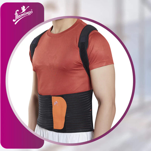 Flamingo Compact Spinal Brace - Black