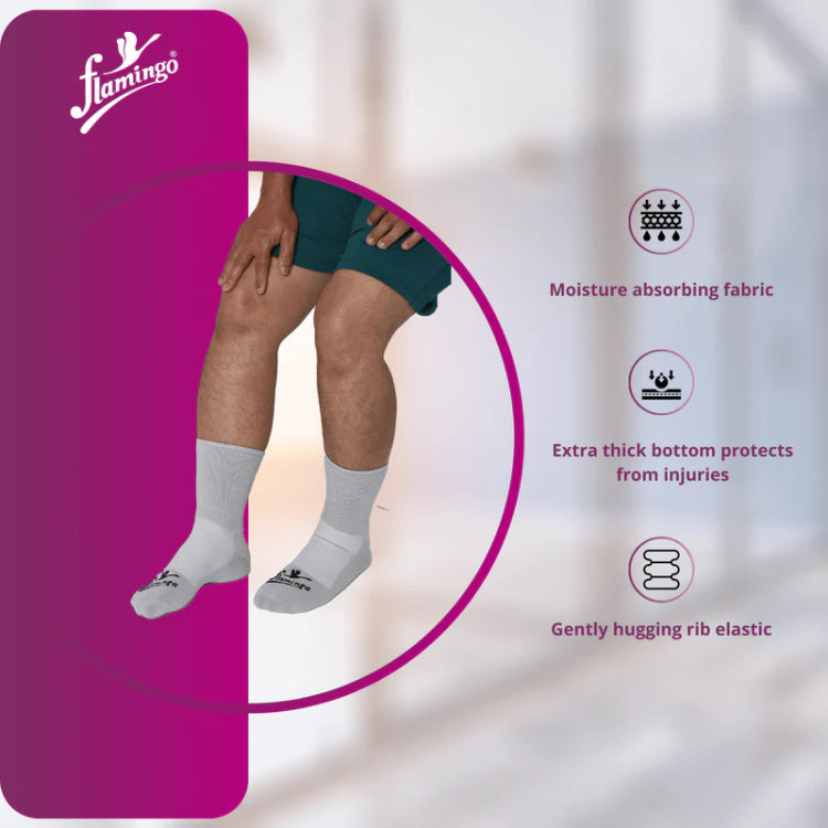 Flamingo Diabetic Socks Pair