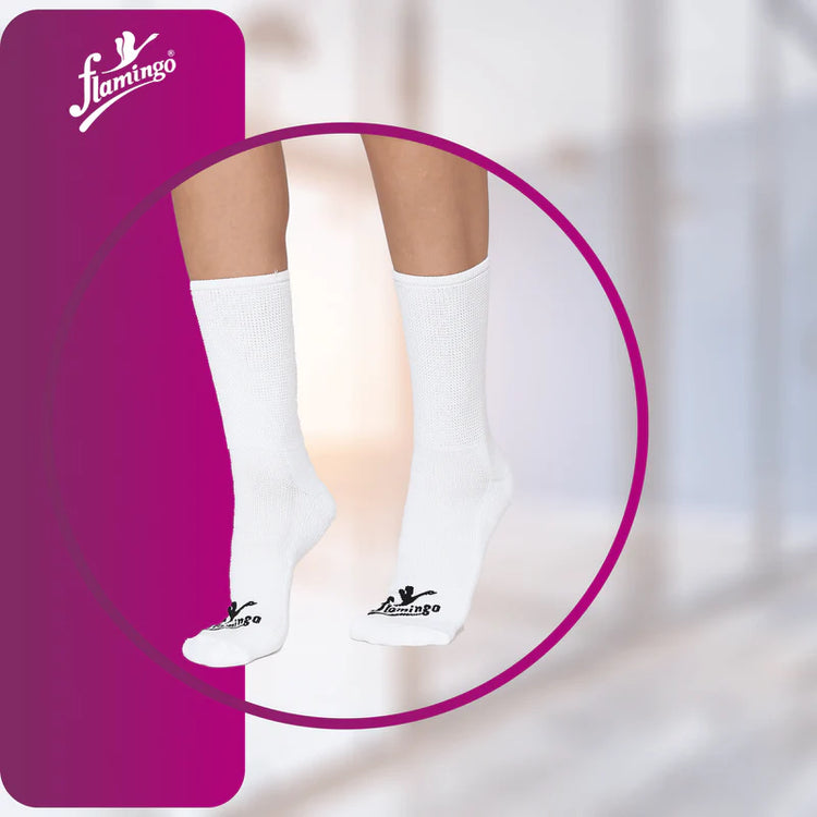 Flamingo Diabetic Socks with Anti Skid