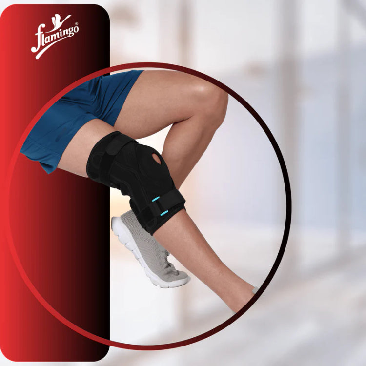 Flamingo Hinge Knee Stabiliser Neoprene - Black