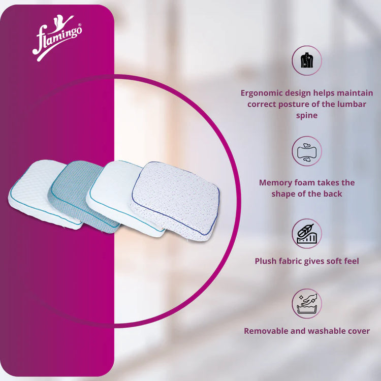 Flamingo Memory Foam Back Rest with Stand
