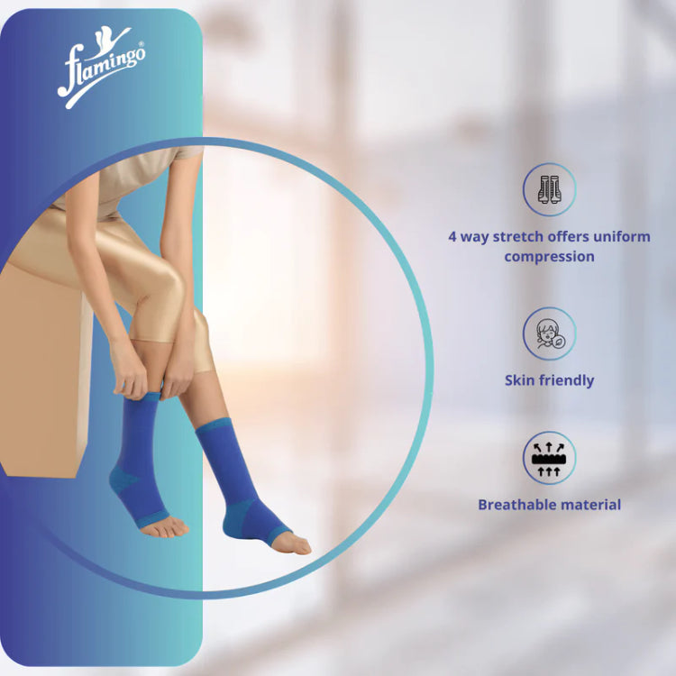 Flamingo Premium Anklet - Blue