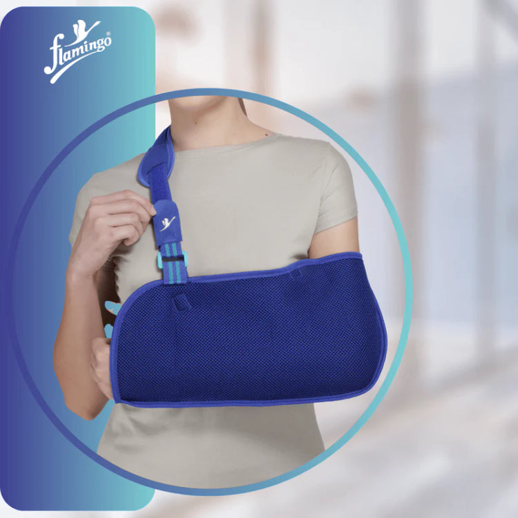 Flamingo Premium Breathable Arm Sling - Blue