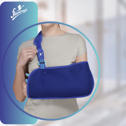 Flamingo Premium Breathable Arm Sling - Blue