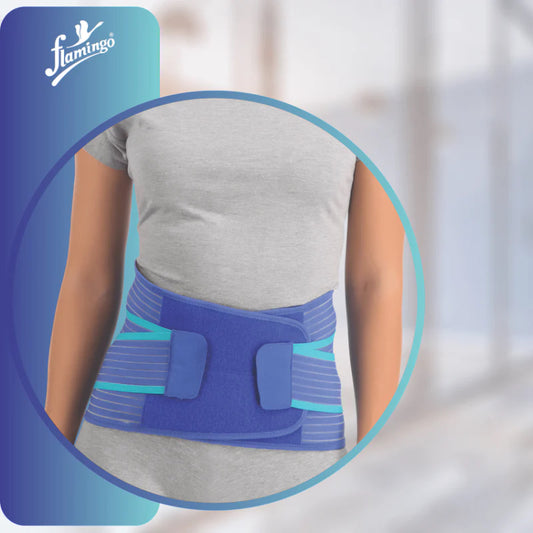 Flamingo Premium Lumbar Sacro Support - Blue