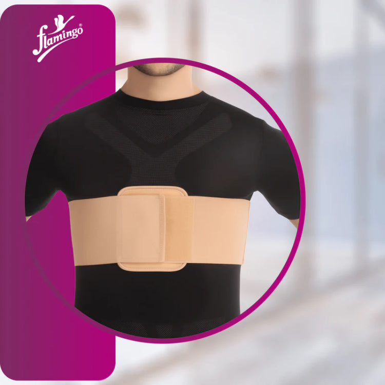 Flamingo Rib Chest Belt Male - Black
