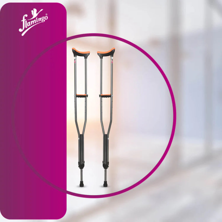 Flamingo Under Arm Crutches Pair