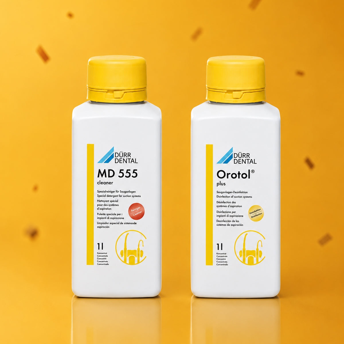 Durr Dental Orotol Plus Disinfectant Solution & MD 555 Cleaner Combo Pack