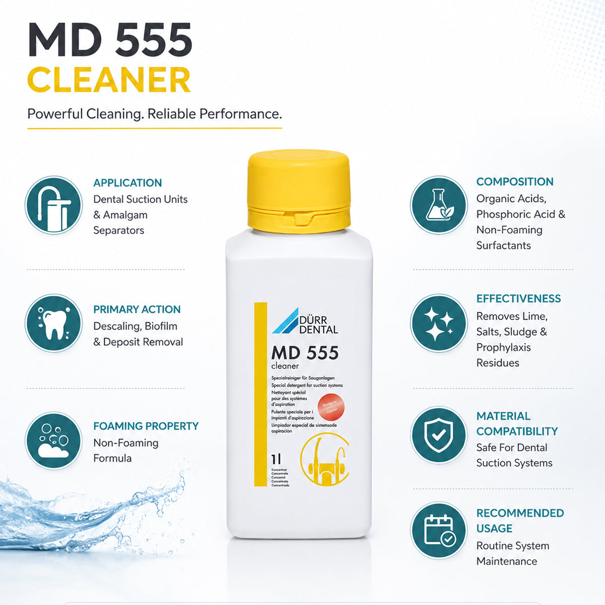 Durr Dental Orotol Plus Disinfectant Solution & MD 555 Cleaner Combo Pack