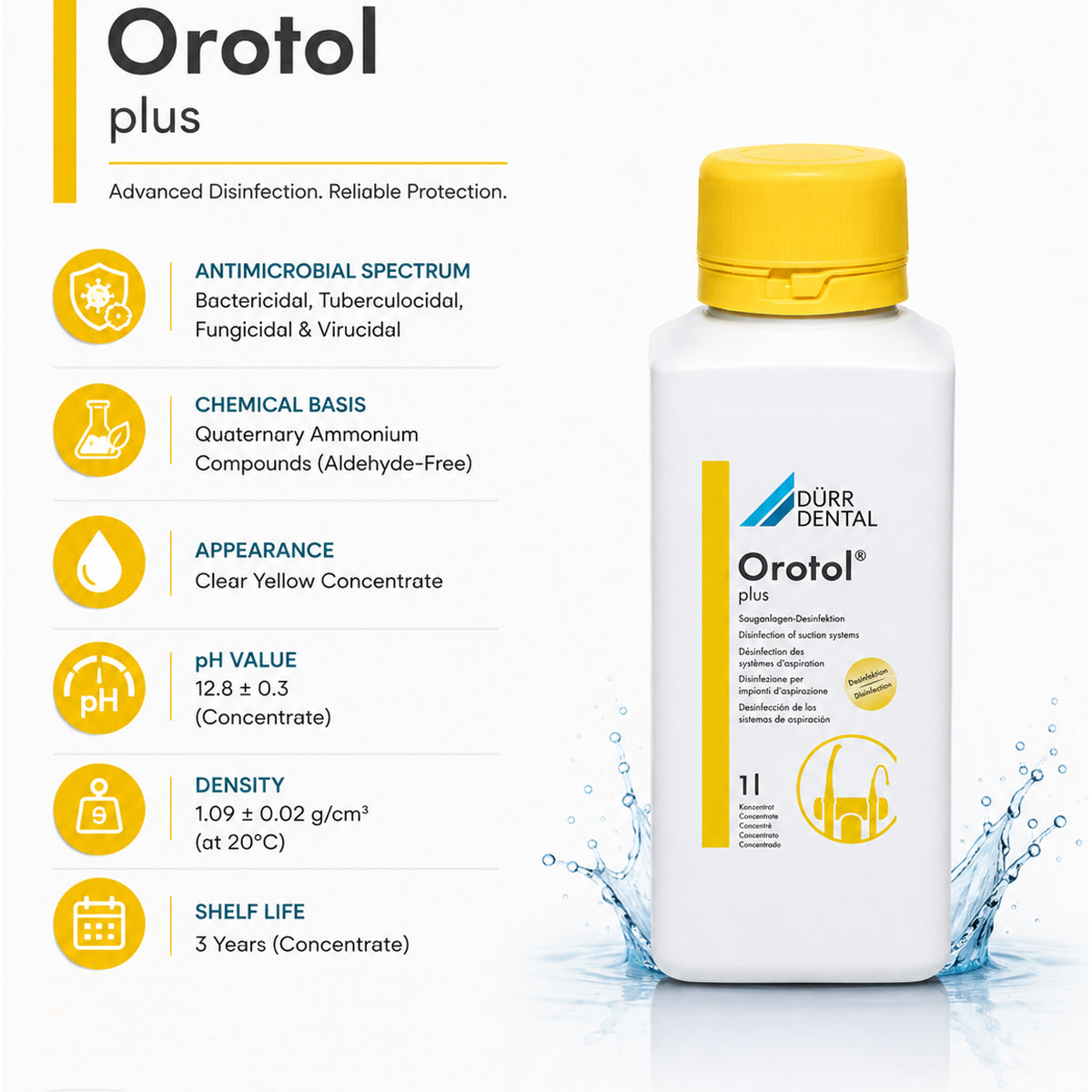 Durr Dental Orotol Plus Disinfectant Solution & MD 555 Cleaner Combo Pack
