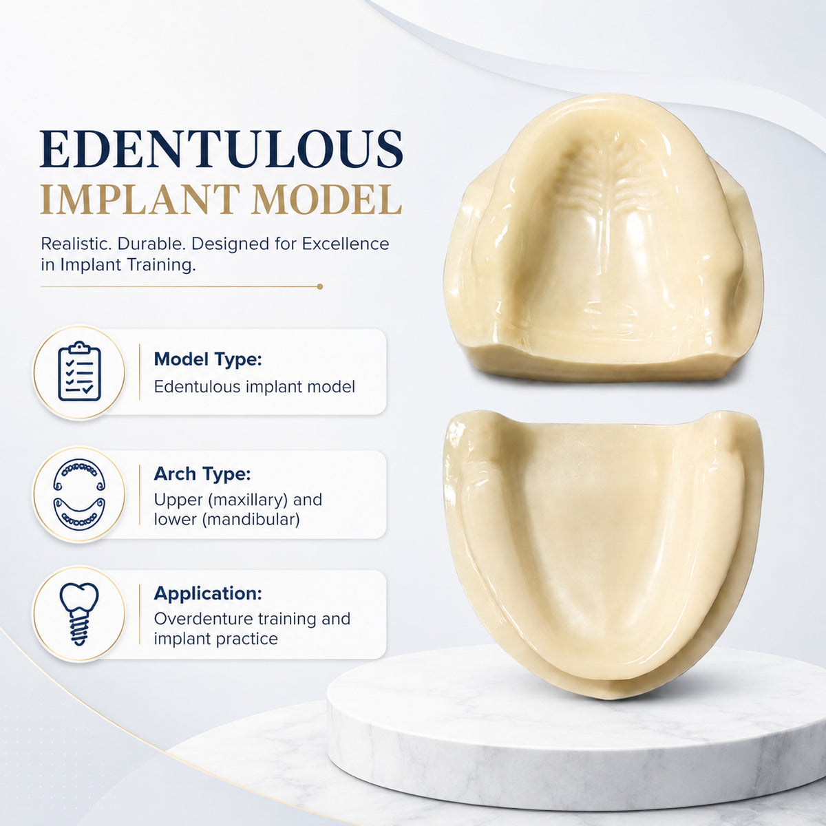 iDENTical Implant Practicing Maxillary & Mandibular Edentulous Models