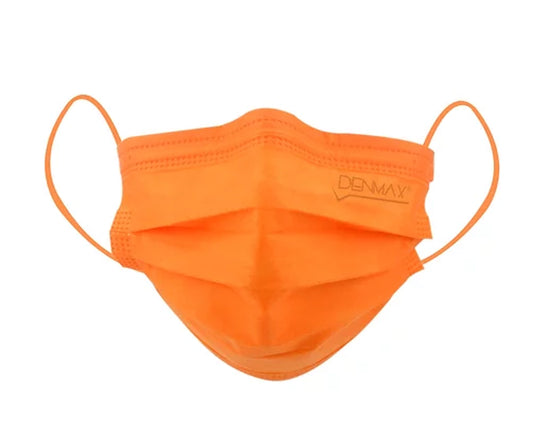 Denmax 4 Ply Face Mask Premium Orange Colour