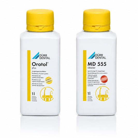 Durr Dental Orotol Plus Disinfectant Solution & MD 555 Cleaner Combo Pack