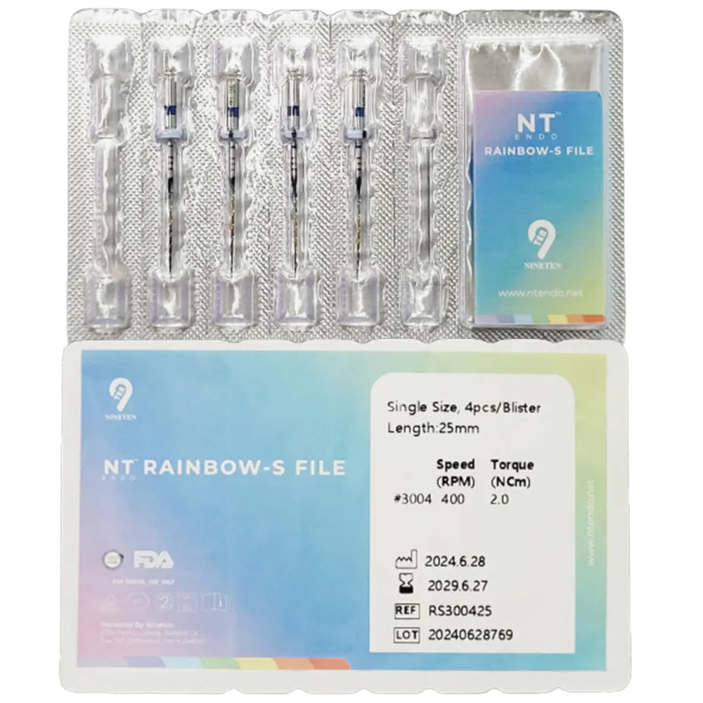 NT Rainbow S NiTi Rotary Files