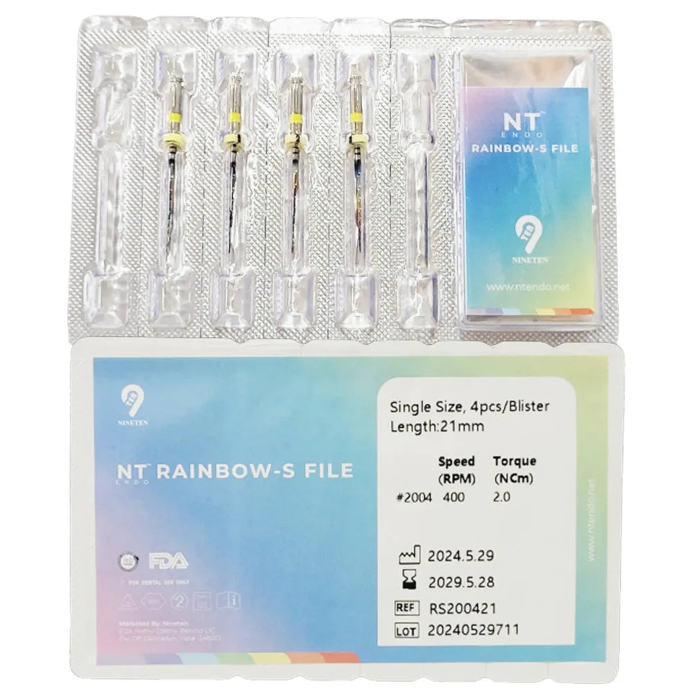 NT Rainbow S NiTi Rotary Files