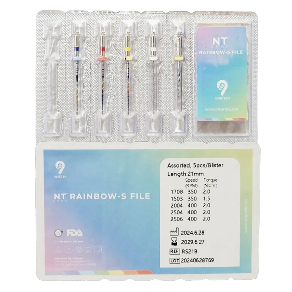 NT Rainbow S NiTi Rotary Files