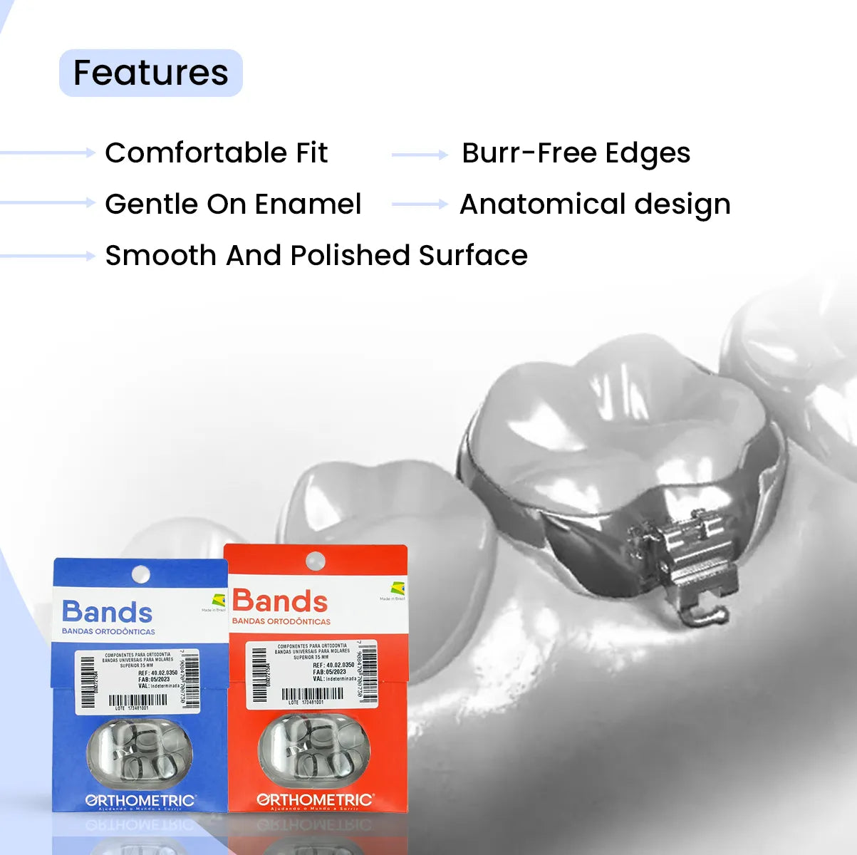 OrthoMetric Plain Ortho Bands
