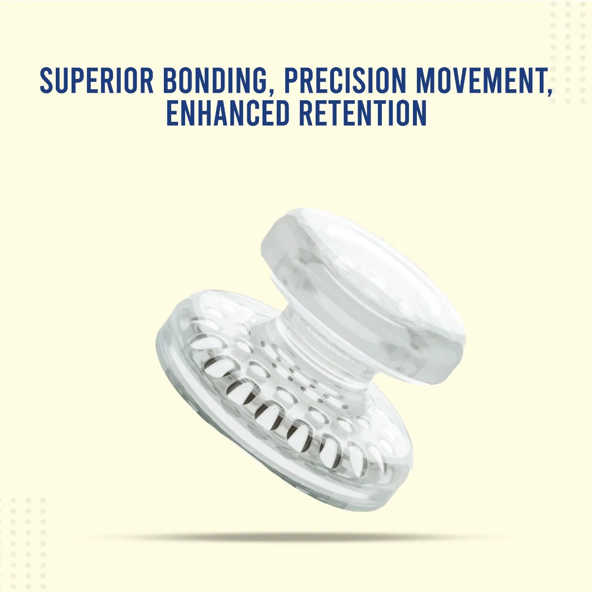 OrthoMetric Iceram Ceramic Concave Button For Bonding (2/Pk) - 30.10.3002