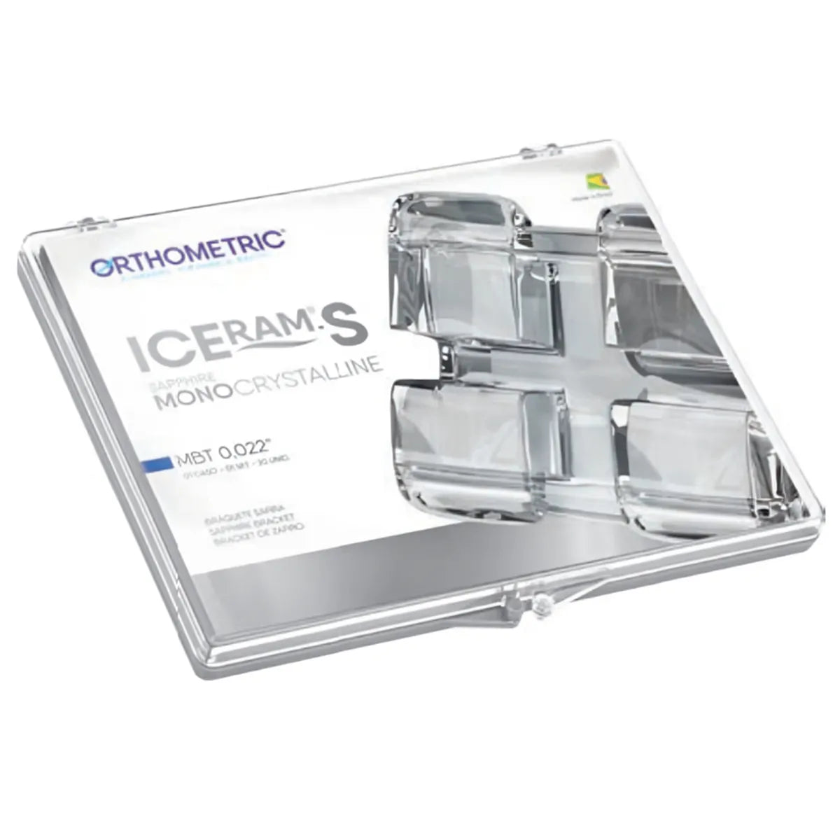 OrthoMetric Iceram-S Monocrystalline Ceramic Bracket MBT 022 - (10.91.2000)