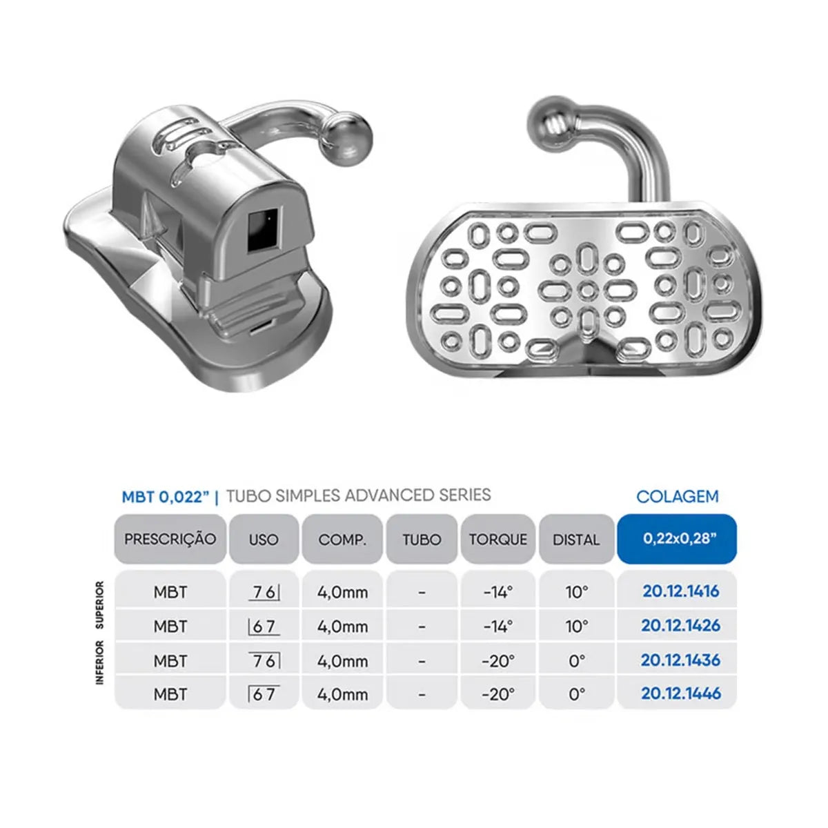 OrthoMetric Advanced Bonding Tubes Kit MBT 022 - 200 Units (20.12.2146)