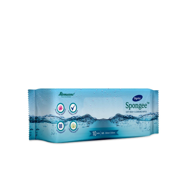 Romsons Dignity Spongee Body Wipe - 24 x 30 Pack of 10 (GS-8425)